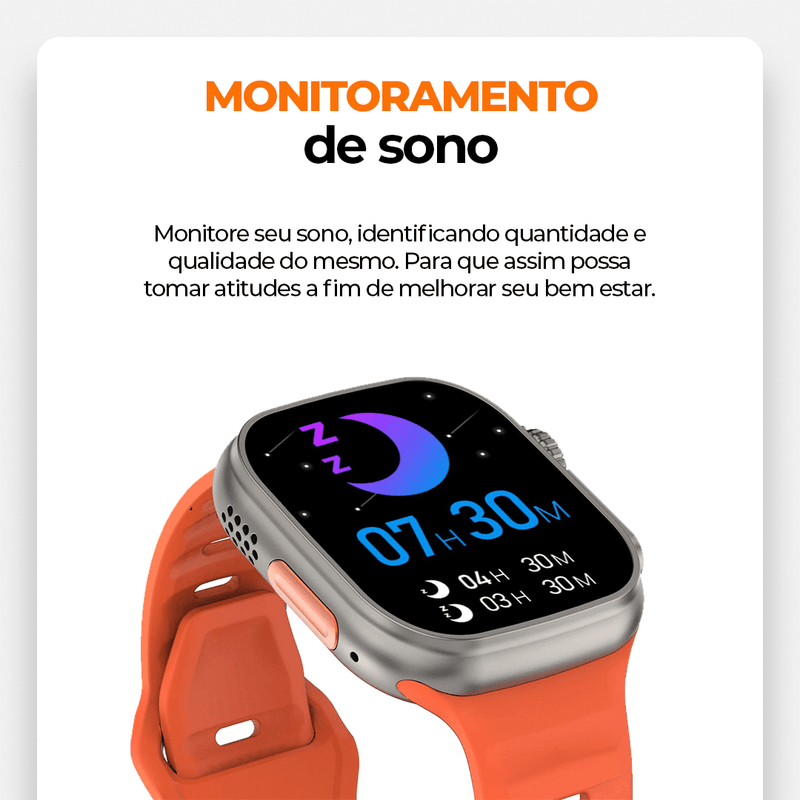 SmartWatch - Série 9 Ultra™ [Kit: 7 Pulseiras + Case]