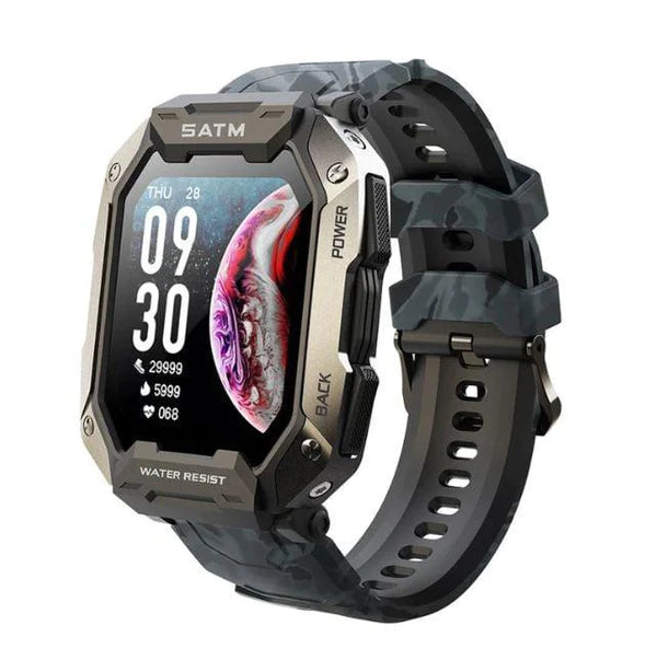 Smartwatch Max Rock Ultra à Prova D'água e Impactos + 1 Pulseira Extra