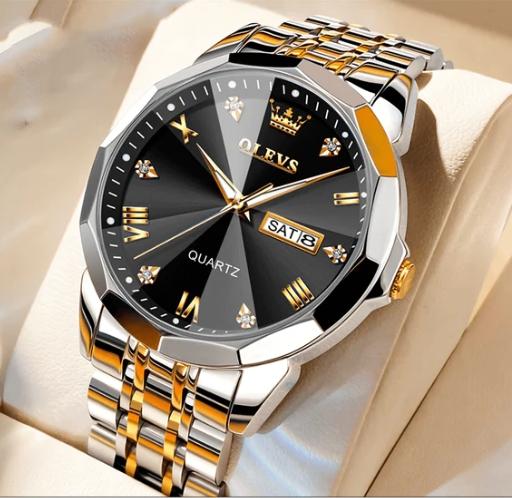 Relógio super luxuoso com diamante